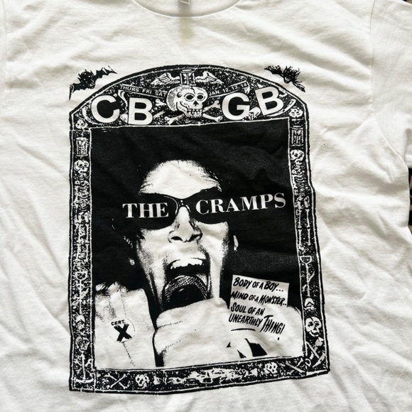 Cramps Vintage CBGB Flyer Tee - Picture 2 of 2
